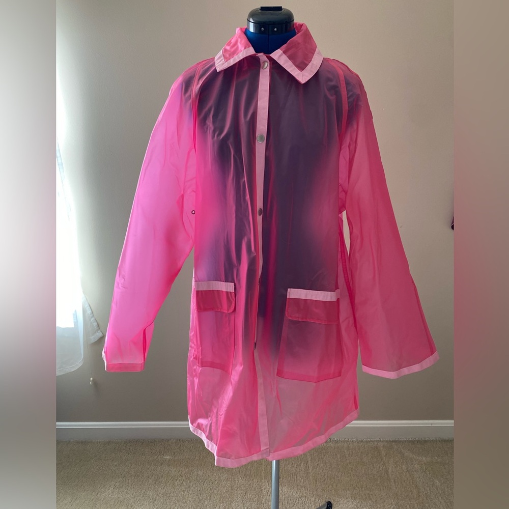 Ladies Pink Raincoat